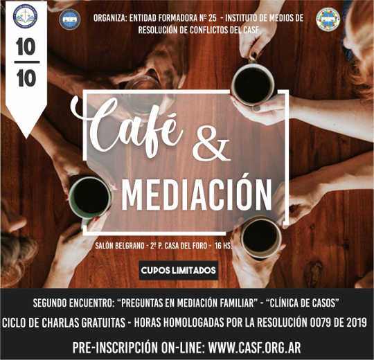 Café & Mediación: “Preguntas en Mediación Familiar. Clínica de Casos”